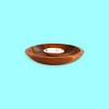 Nambe Eclipse Acacia Wood Chip & Dip Bowl, Alloy Metal, Silver Brown - 3 of 4