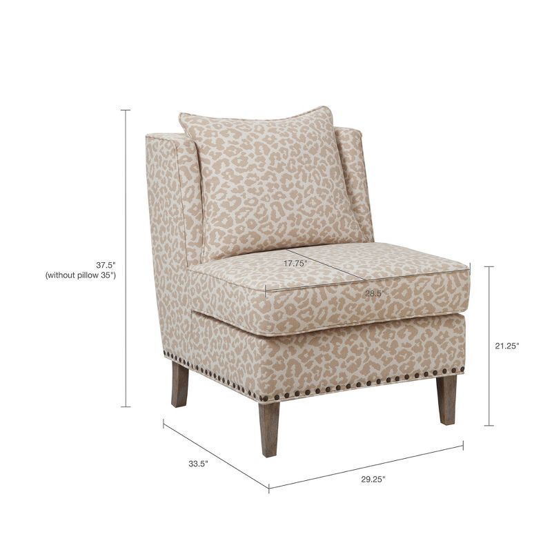 Conner Armless Shelter Chair Beige - Madison Park, 5 of 6