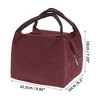 Unique Bargains Reusable Insulated Lunch Box with Zip Closure, Leakproof Foldable for Work Office Picnic - 3 of 4