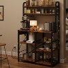 Kitchen Bakers Rack with Power Outlet, Microwave Oven Stand Kitchen Shelf - 2 of 4