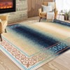 Pearl Velvet Cotton TPR Washable Foldable Printed Carpet - Border - Thoreau with Home Decor, - 2 of 4