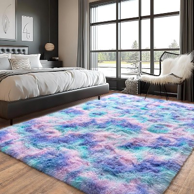 Soft Fluffy Shag Rug for Living Room or Bedroom, Plush Non-Slip Carpet for Home or Dorm Decor