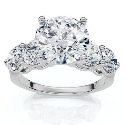 Pompeii3 Certified 3 1/2Ct Diamond Engagement Ring 14k Gold or Platinum Lab Created
