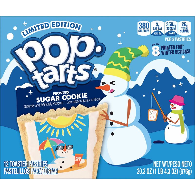 Pop-Tarts Frosted Sugar Cookie Pastries - 12ct / 20.3oz, 3 of 11