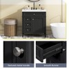 Vynxaria 30'' Bathroom Vanity with Top Sink, Modern Bathroom Storage Cabinet with 2 Drawers and a Tip-out Drawer - 3 of 4