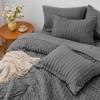 BAGOKIE 5/7 Pieces Seersucker Bed in a Bag Comforter Set - 4 of 4