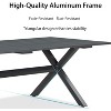 PURPLE LEAF Patio Dining Set with Outdoor Aluminium Dining Table and Woven Rattan Chairs Modern Furniture Set for Garden Yard Indoor Decor - 3 of 4