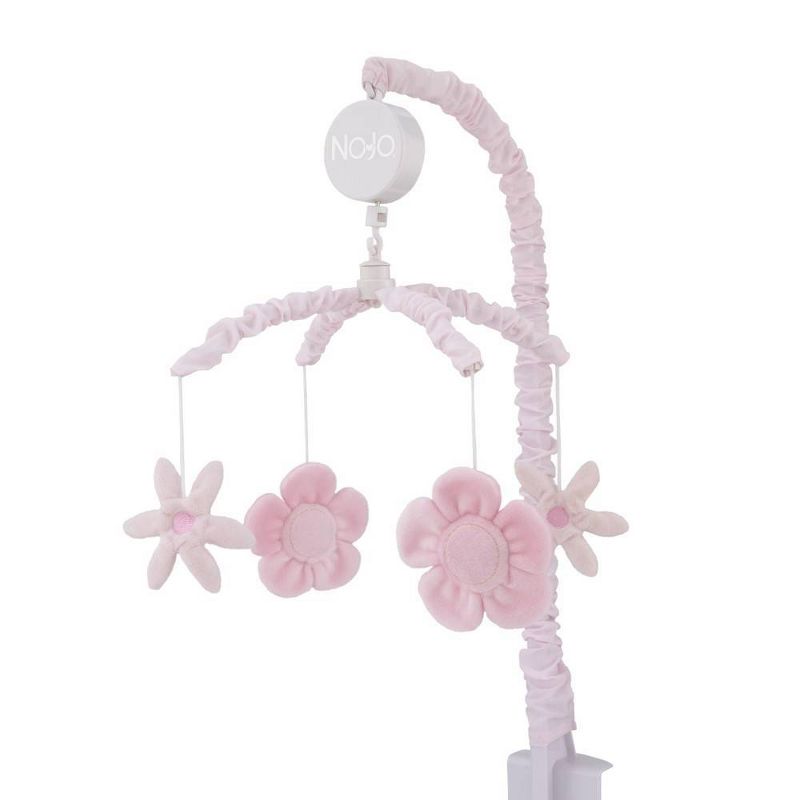 NoJo Countryside Floral - Pink Plush Flowers Musical Mobile, 1 of 3