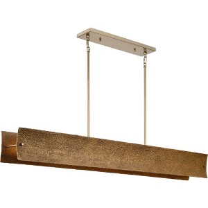Progress Lighting Lusail 8-Light Chandelier, Steel, Softgold, No Shade: Luxurious, rustic, and modernist, perfect for dining rooms and kitchens. - 1 of 3