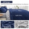 BAGOKIE 5/7 Pieces Comforter Set Reversible Bed in a Bag for All Season - 2 of 4