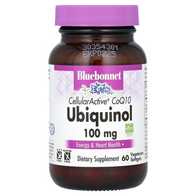 Bluebonnet Nutrition CellularActive CoQ10, Ubiquinol, 100 mg, 60 Vegetarian Softgels