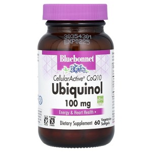 Bluebonnet Nutrition CellularActive CoQ10, Ubiquinol, 100 mg, 60 Vegetarian Softgels - 1 of 2
