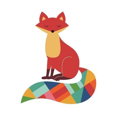 Rainbow Fox Peel and Stick Giant Wall Decal - RoomMates