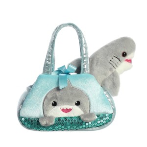 Aurora Small Peek-A-Boo Shark Fancy Pals Fashionable Stuffed Animal Blue 7" - 1 of 4
