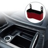 Unique Bargains Car Trash Can Portable Front Seats Trash Bin Red 1 Pc - 2 of 4