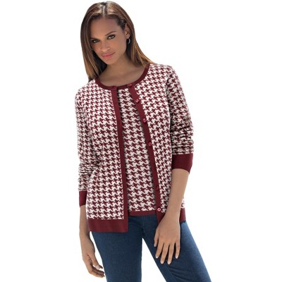 Jessica London Women's Plus Size Fine Gauge Cardigan