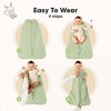 2-Pack Snooze Baby Sleep Sacks, Organic Cotton Wearable Blanket, Soft  Toddler Sleeping Bag, Smooth Zipper - 3 of 4