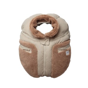 7AM Enfant Car Seat Cover Cocoon - Oat/Applique Cacao - 1 of 4