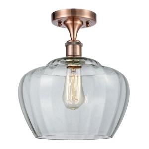 Fenton - 1 Light Semi-Flush Mount In Industrial Style-13 Inches Tall and 11 Inches Wide - 1 of 1