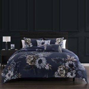 Bebejan Forget Me Not 100% Cotton 5-Piece Reversible Comforter Set - 1 of 4