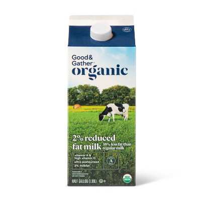 Organic 2% Milk - 0.5gal - Good & Gather™