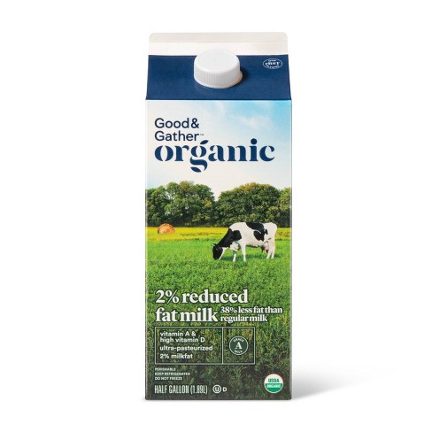 Organic 2% Milk - 0.5gal - Good & Gather™ - image 1 of 2