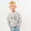 The Juniper Shop Deer Snowman Scene Youth Ultra-Soft Graphic Sweatshirt - 2 of 3