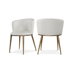 Meridian Furniture,Skylar Velvet Dining Chair, Set of 2 - 1 of 4