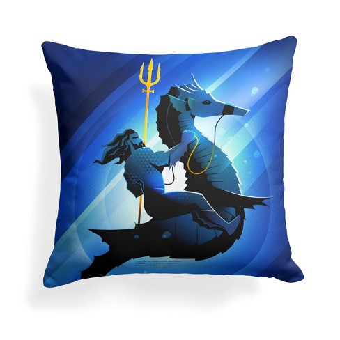 Warner Bros. Aquaman 2 Poster Throw Pillow 18x18 Inches - image 1 of 4