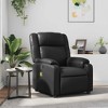 vidaXL Massage Recliner Chair, Adjustable Recliner with 6-Point Vibration Massage, Black Leather - 2 of 4