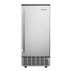 EUHOMY 80 Lbs. Commercial Ice Maker, Stainless Steel, Silver - 1 of 4