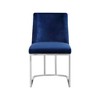 Meridian Furniture,Heidi Velvet Dining Chair, Set of 2 - 3 of 4
