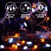 Joyfy 19.7FT 30 LEDs Halloween String Lights Decorations, Ghost Pumpkin String Light with 8 Lighting Modes for Halloween Party Indoor Outdoor Decor - 2 of 4