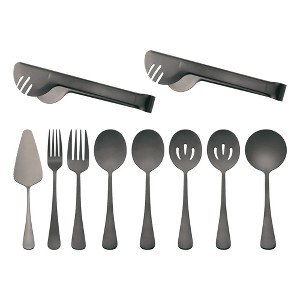 REGALWOVEN 10 Pcs 1 Set Stainless Steel Durable Rust-Proof Corrosion Resistant Flatware Set - 1 of 4