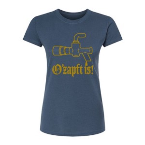 Women's - Instant Message - Oktoberfest Ozapft Is Fitted Graphic T-Shirt - 1 of 4