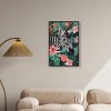Art Remedy Zebra Hidden in Tropics Tropical Jungle Animals Wall Art Framed - 2 of 4