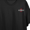 Uzumaki The Firing Effect Women's Black Double Sided Crop Tee - 2 of 4
