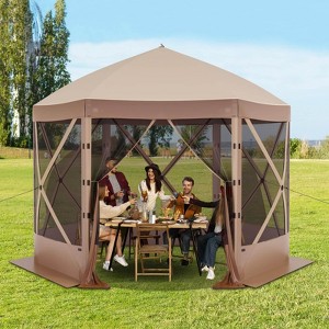ELECWISH 10 x 10 ft Pop Up Canopy Tent 6 Person - 1 of 4