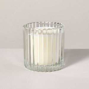 Ribbed Glass Lavender & Birch Jar Candle Clear 8.5oz - Hearth & Hand™ with Magnolia - 1 of 4