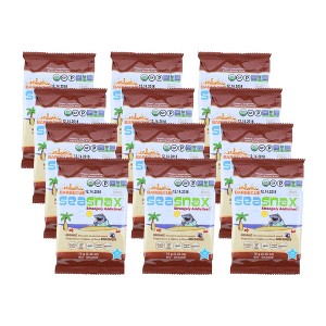 Seasnax BBQ Organic Seaweed Snack - Case of 12/.36 oz - 1 of 4
