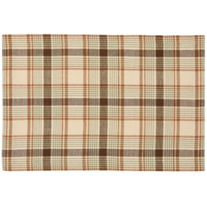 Park Designs Edgewood Brown Plaid Placemat Set of 4 - 1 of 4