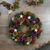 Northlight 13" Unlit Brown/Purple Pine Cone with Berry Artificial Christmas Wreath - 2 of 3