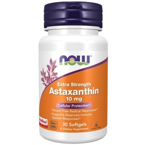 Astaxanthin 10mg by Now Foods  -  30 Softgel - 1 of 3