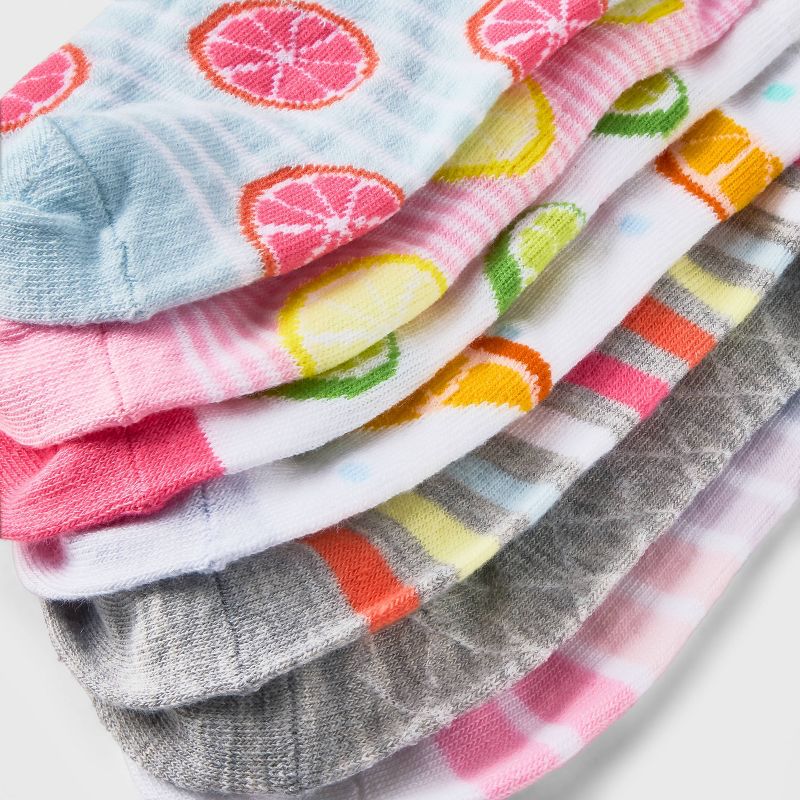 Women&#39;s Citrus Fruits 10pk Low Cut Socks - Xhilaration&#8482; Assorted Colors 4-10, 4 of 5