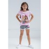 Barbie Girls T-Shirt and French Terry Shorts Outfit Set Toddler to Big Kid - image 4 of 4