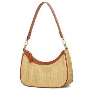 Narwey Summer Straw Beach Woven Shoulder Bag Vacation Clutch  display picture 1