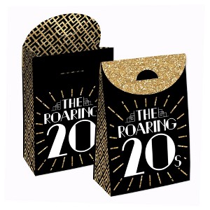 Big Dot of Happiness Roaring 20’s - 1920s Art Deco Jazz Gift Favor Bags - Party Goodie Boxes - Set of 12 - 1 of 4
