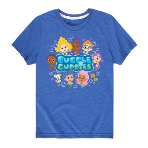 Boys' - Nickelodeon - Bubble Guppies Character Group Short Sleeve Graphic T-Shirt - 1 of 4