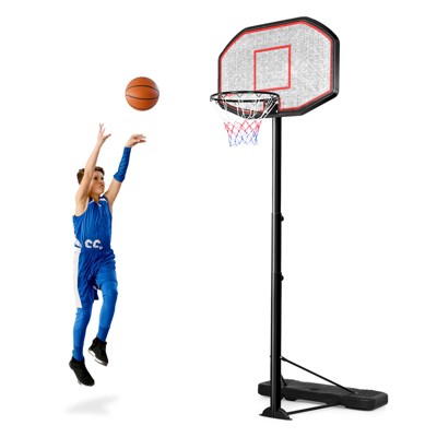Safstar 10FT 43" Backboard In/Outdoor Adjustable Height Basketball Hoop Home School New
