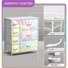 Sorbus Dresser with 7 Drawers - Storage Chest Organizer with Steel Frame, Wood Top, Handles, Fabric Bins - 3 of 4